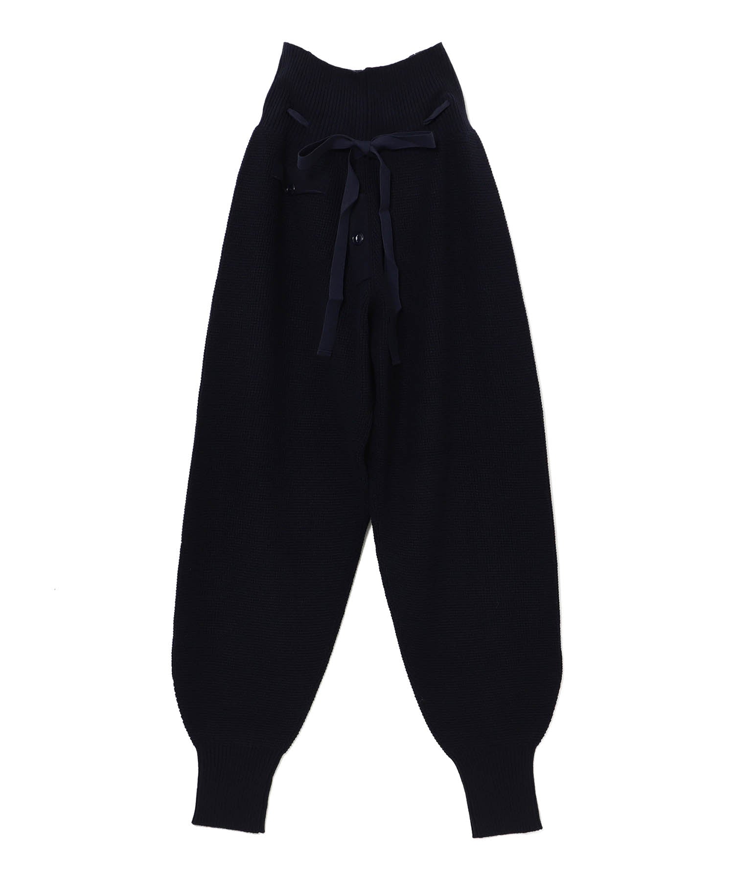 beams boy waffle pants navy product flatlay