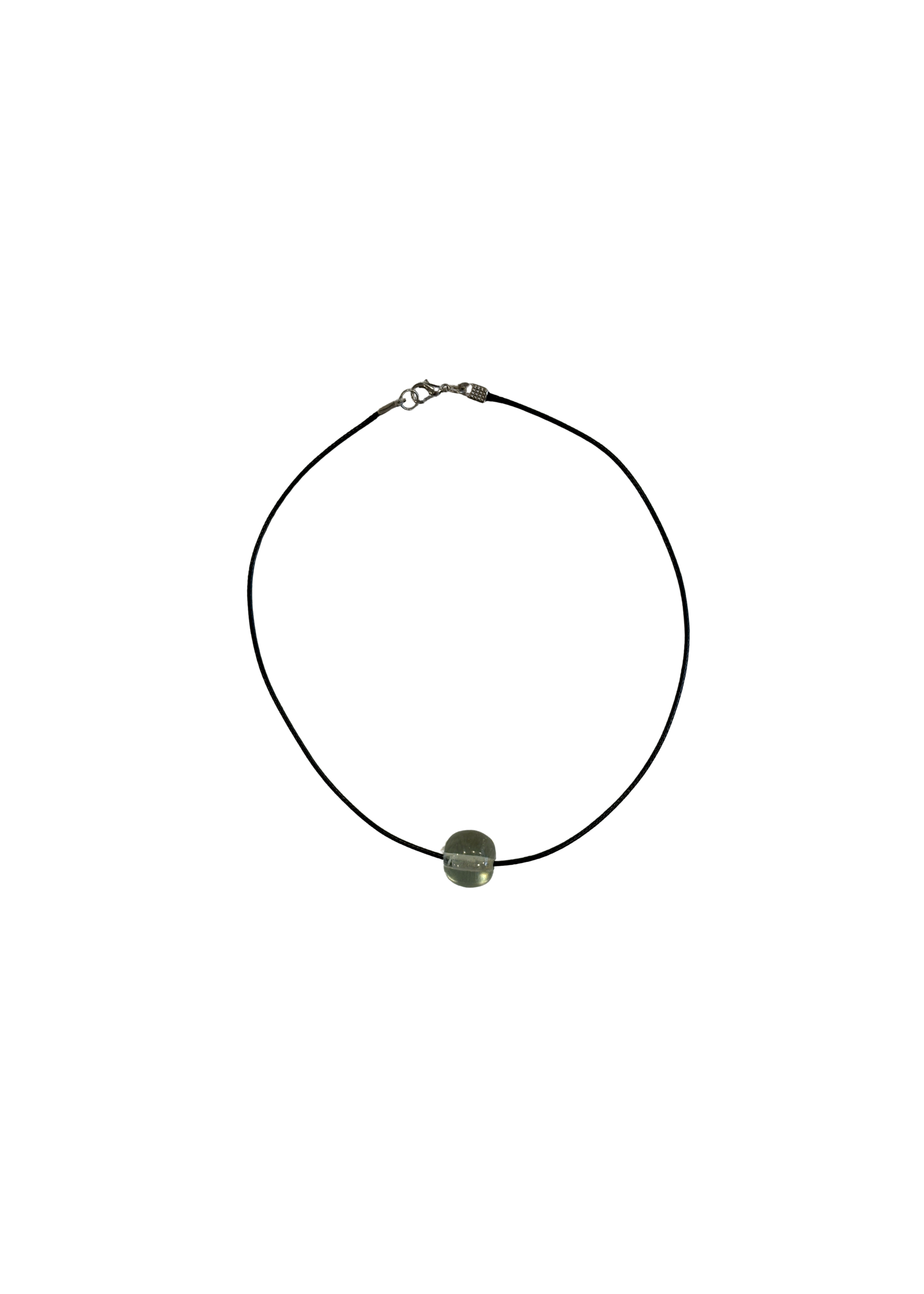 Clear Glass Sphere Necklace