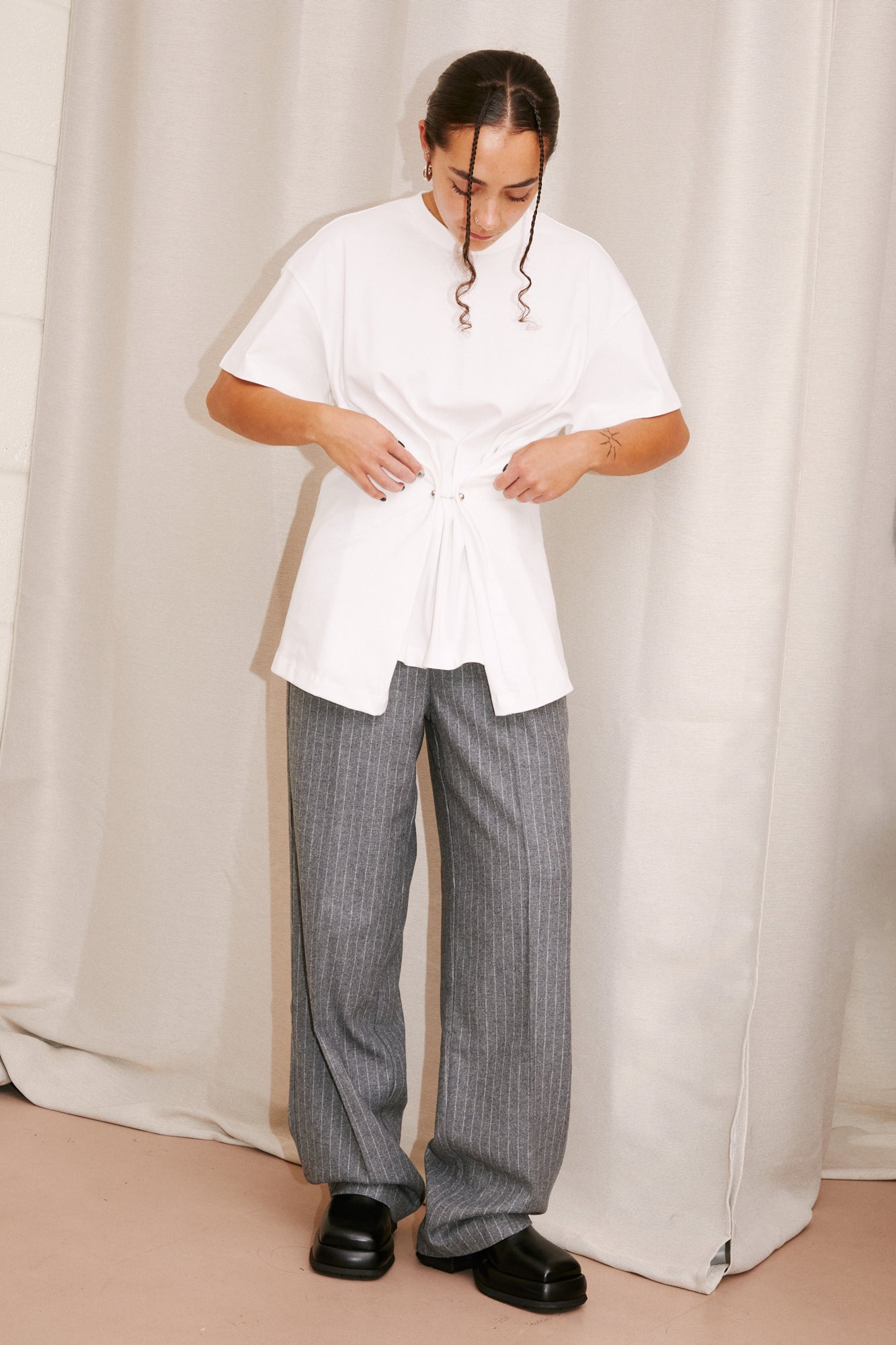 hosbjerg pipa pants and miista piercing top