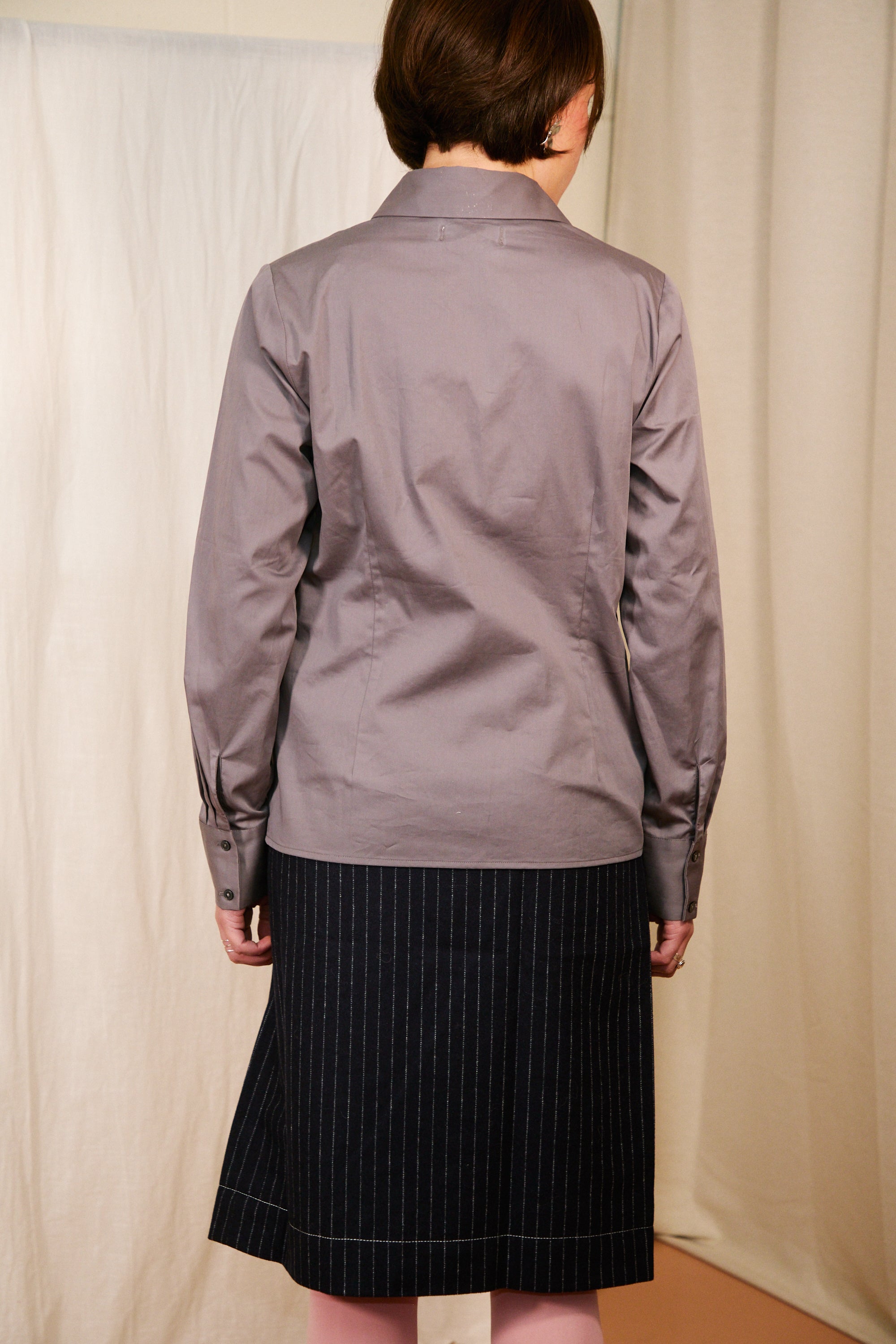 lovethanks chase button down shirt close up detail