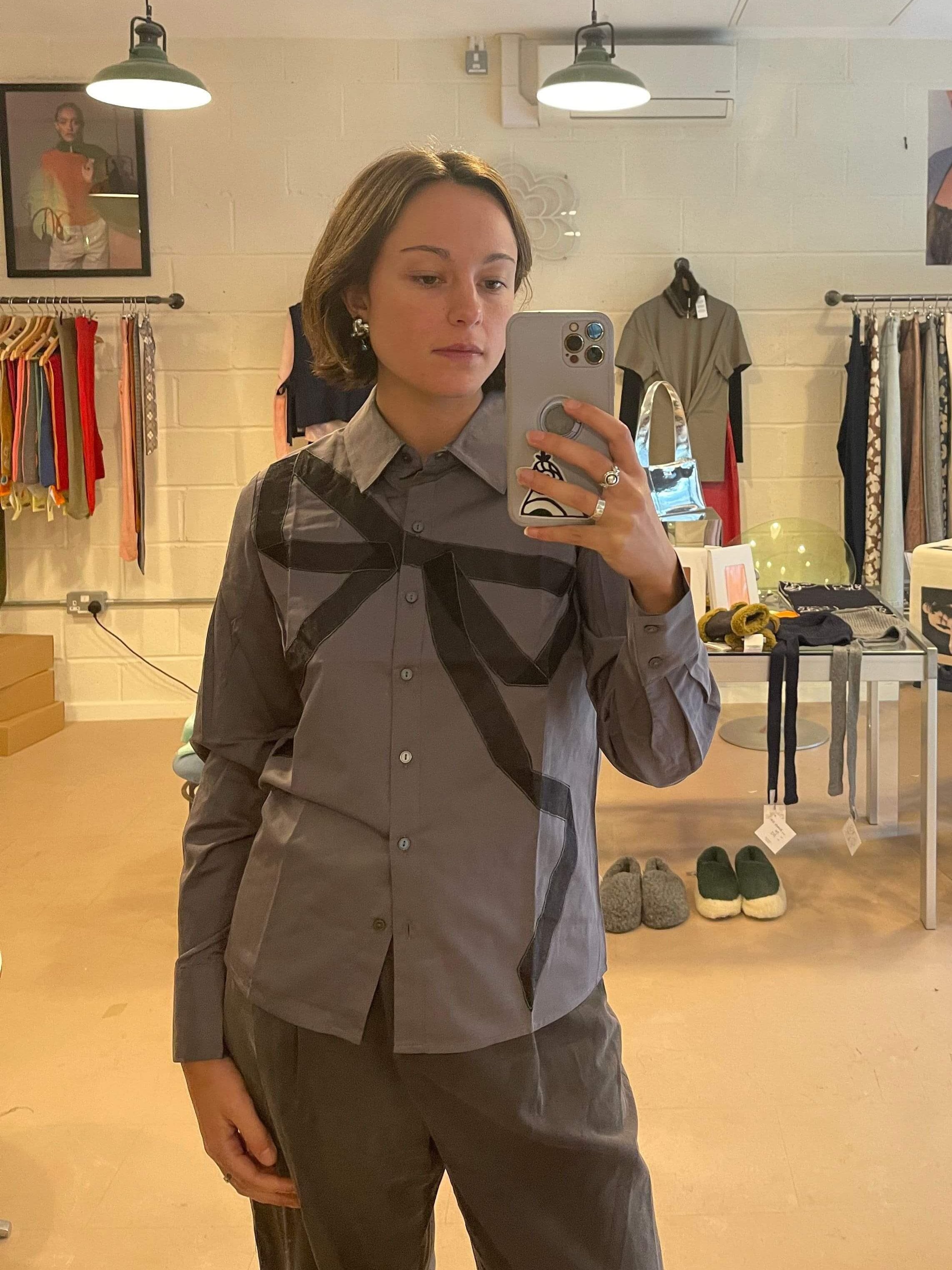 ESME WEARS LOVETHANKS CHASE BUTTON DOWN