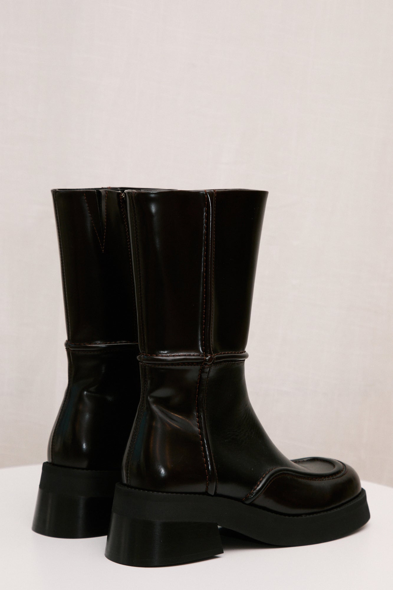 miista inne boot black and brown