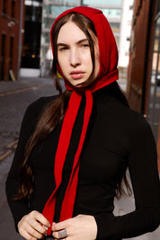 sandwith studio red bonnet with b2g city top