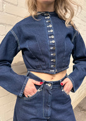 w'menswear bloomer jacket indigo