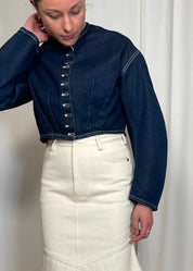 w'menswear bloomer jacket indigo