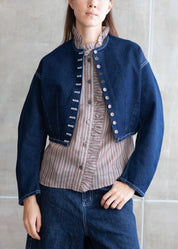 w'menswear bloomer jacket indigo