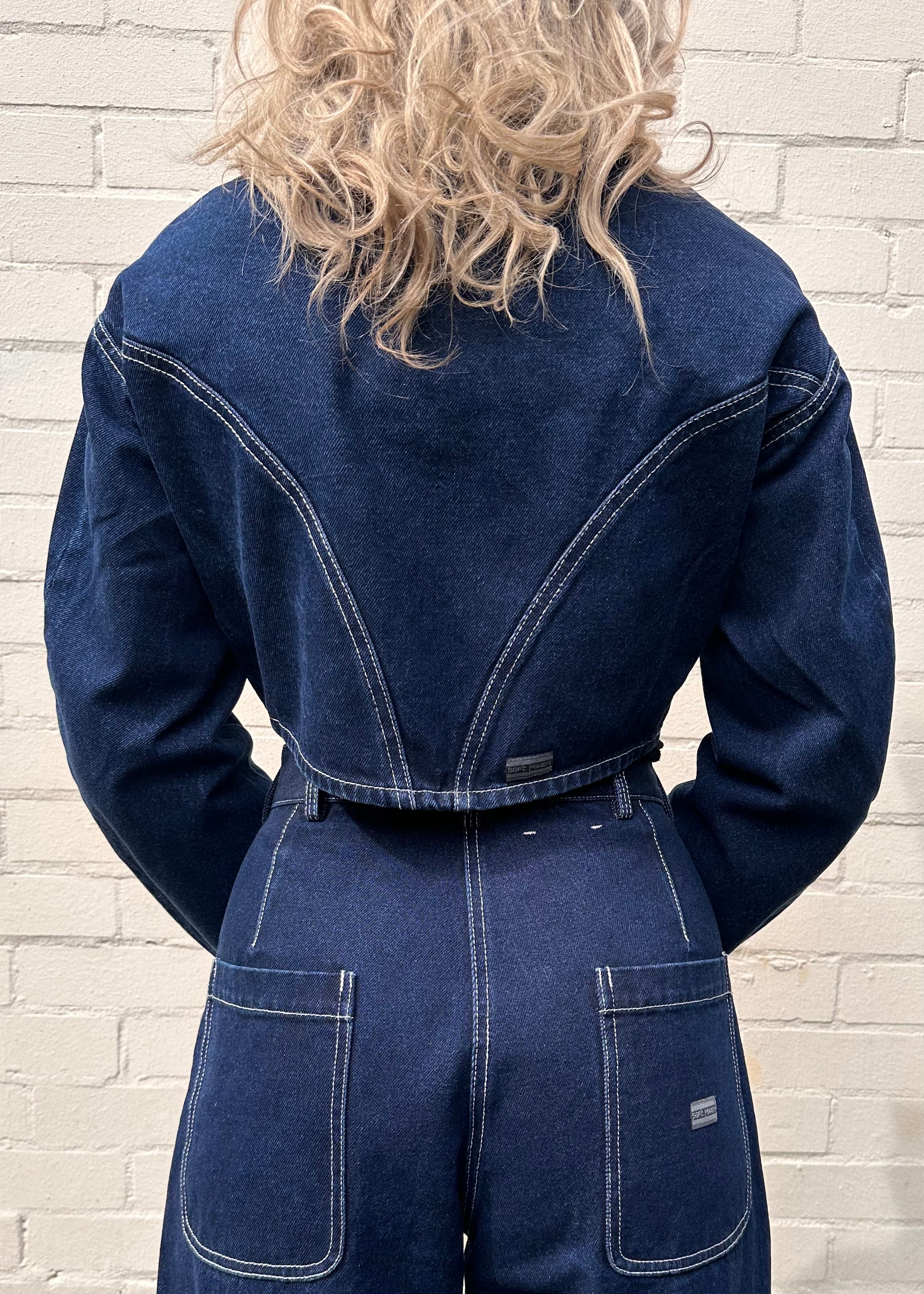 w'menswear bloomer jacket indigo