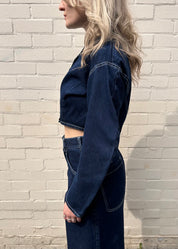 w'menswear bloomer jacket indigo