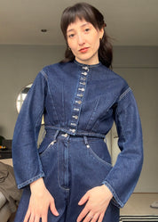 w'menswear bloomer jacket indigo