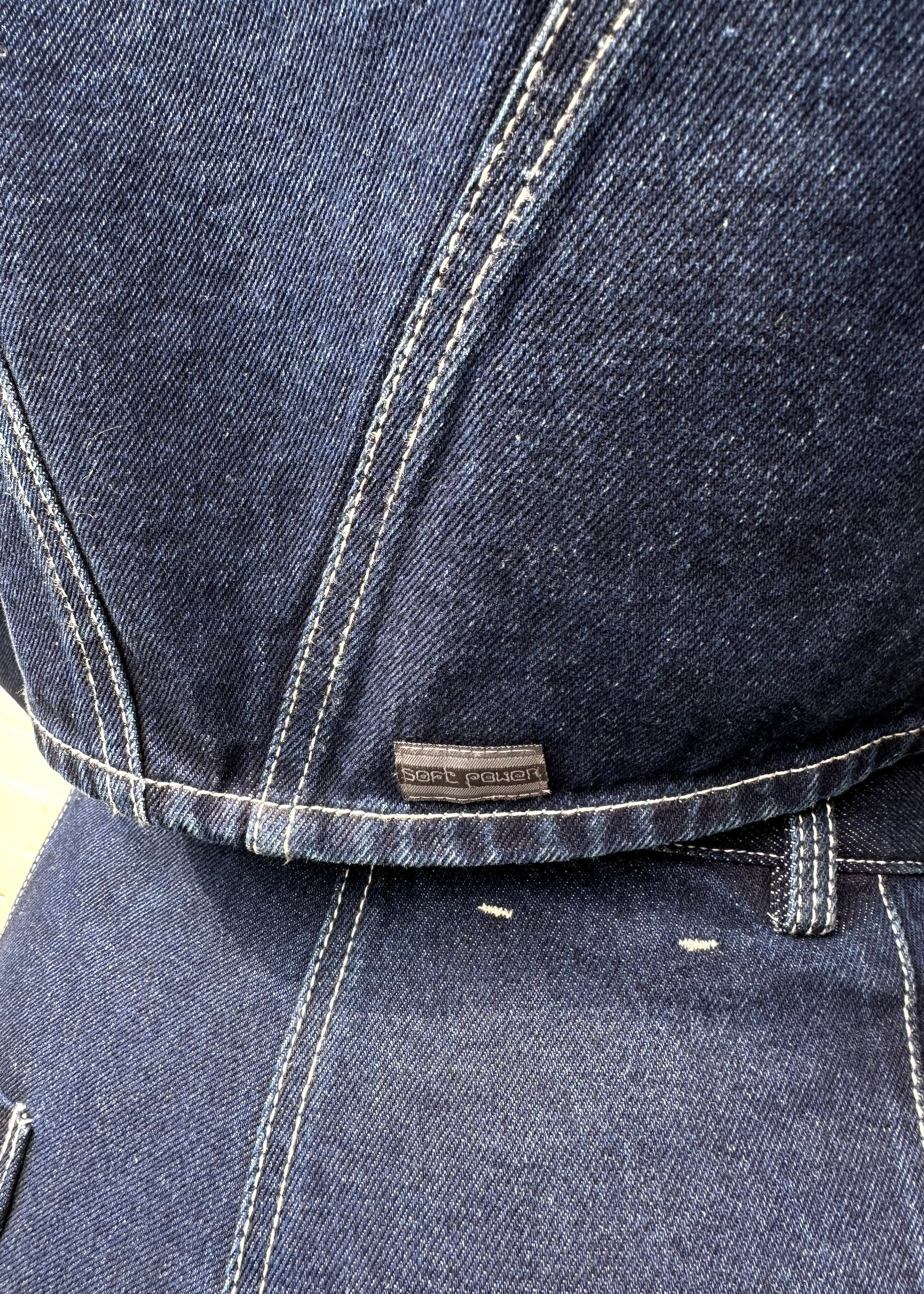 w'menswear bloomer jacket indigo