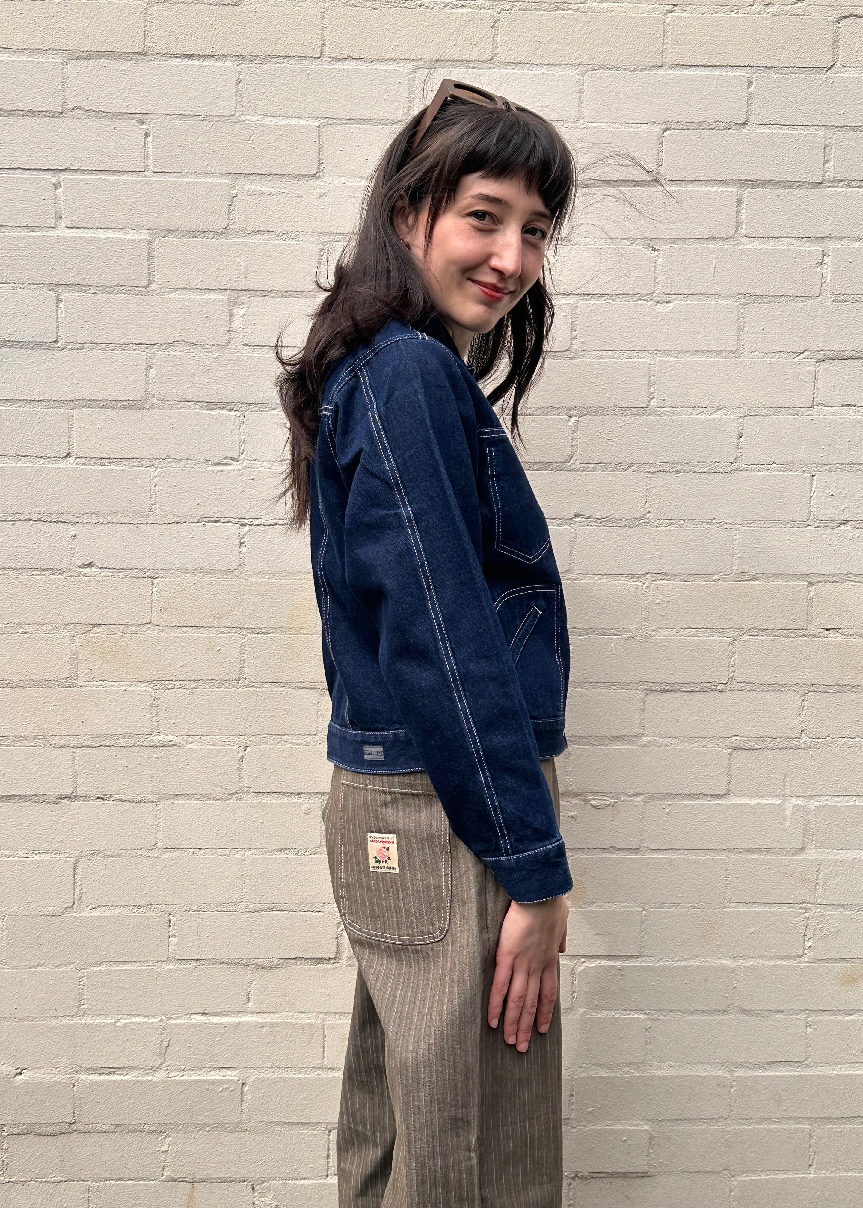 w'menswear engineer jacket styled on lizzie