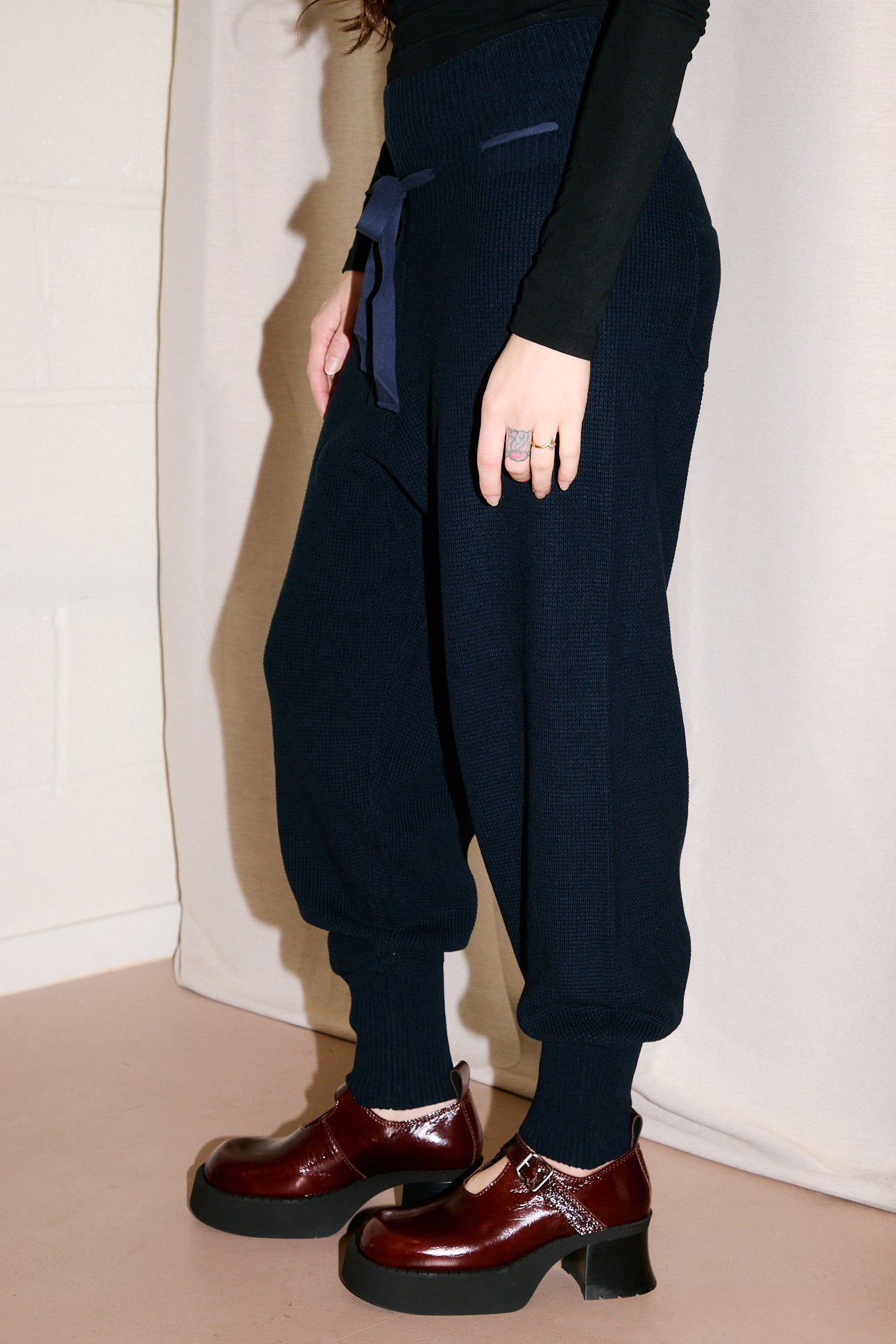 waffle pants navy beams boy