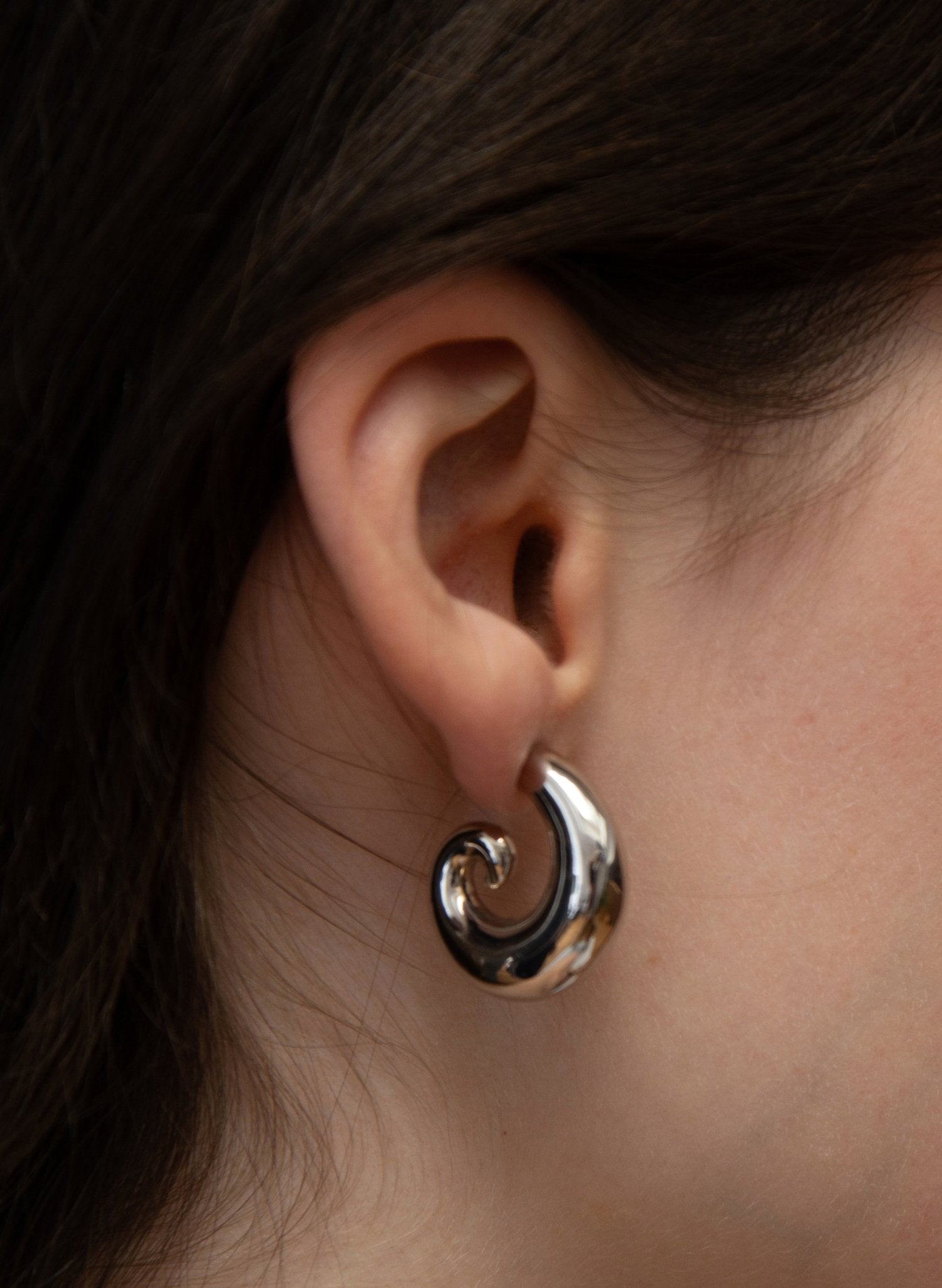 Cecelia Spiral Hoop Earrings