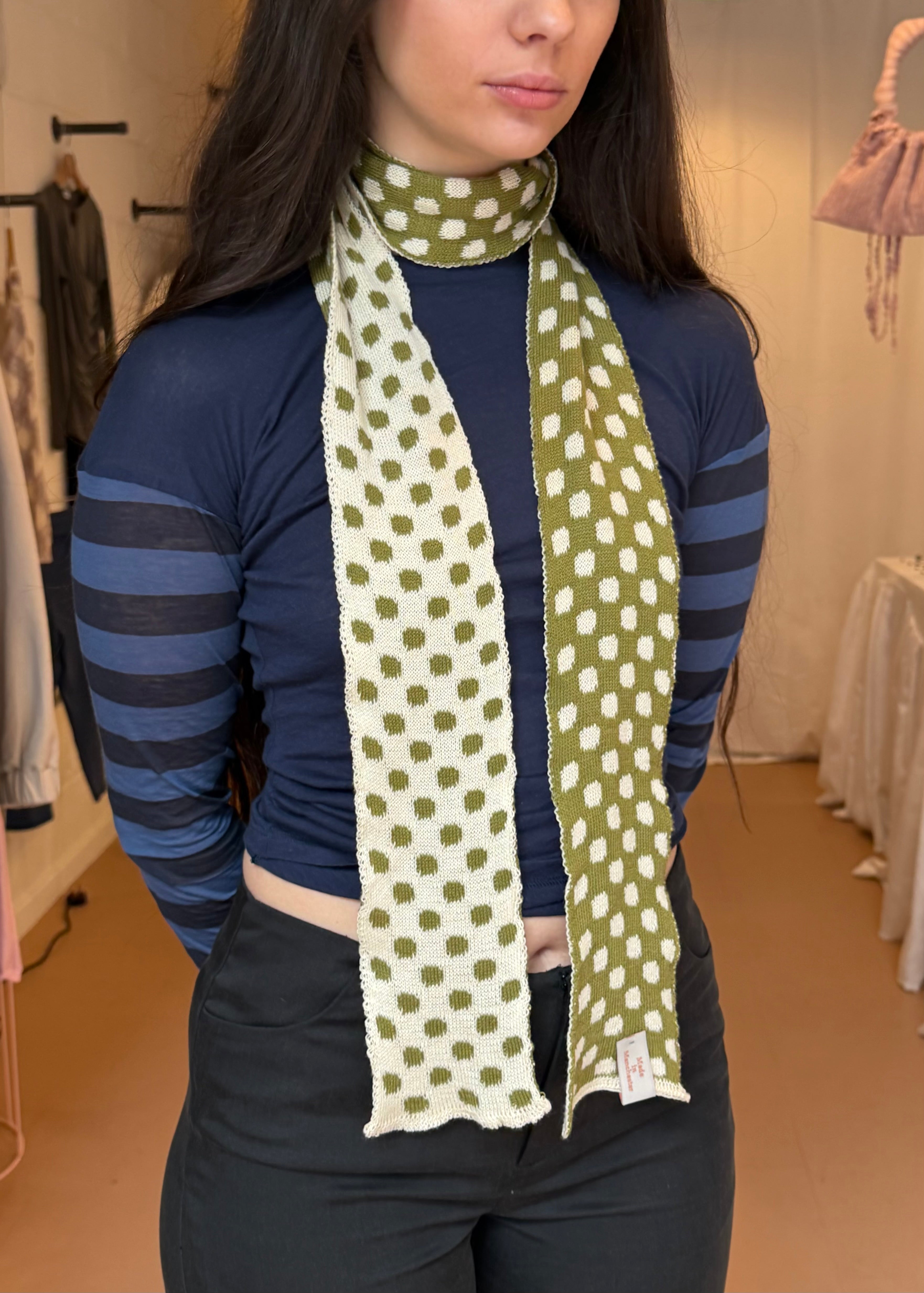 Dotty Scarf Olive