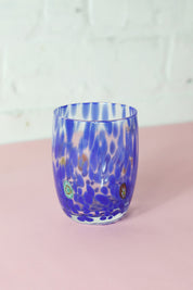 Casa Celva Round Murano Tumbler | Blue