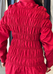 Long Espuma Shirt Cherry Red
