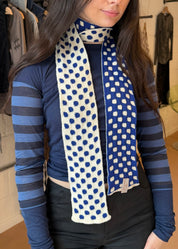 Dotty Scarf Cobalt