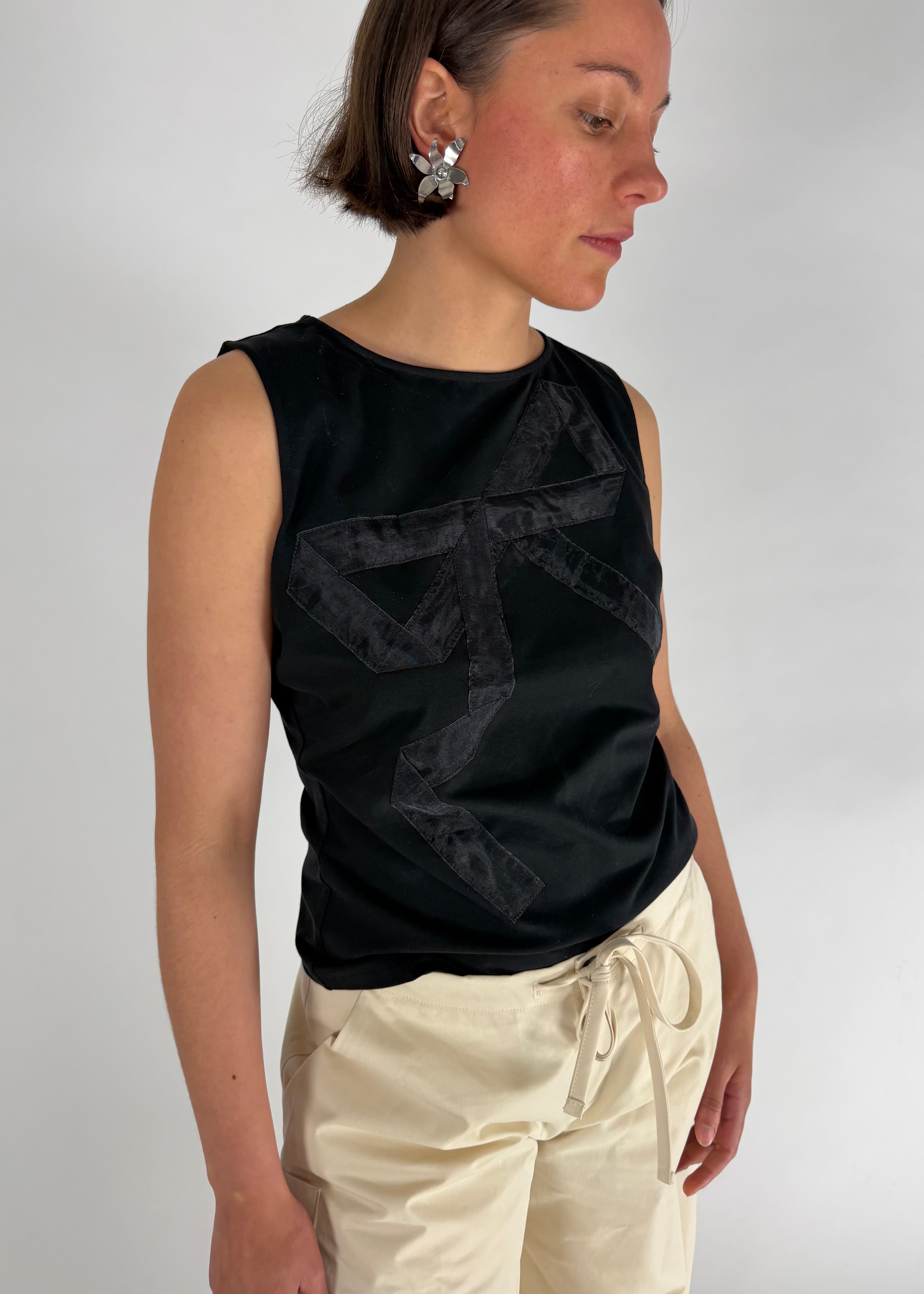 Ribbon Tank Black