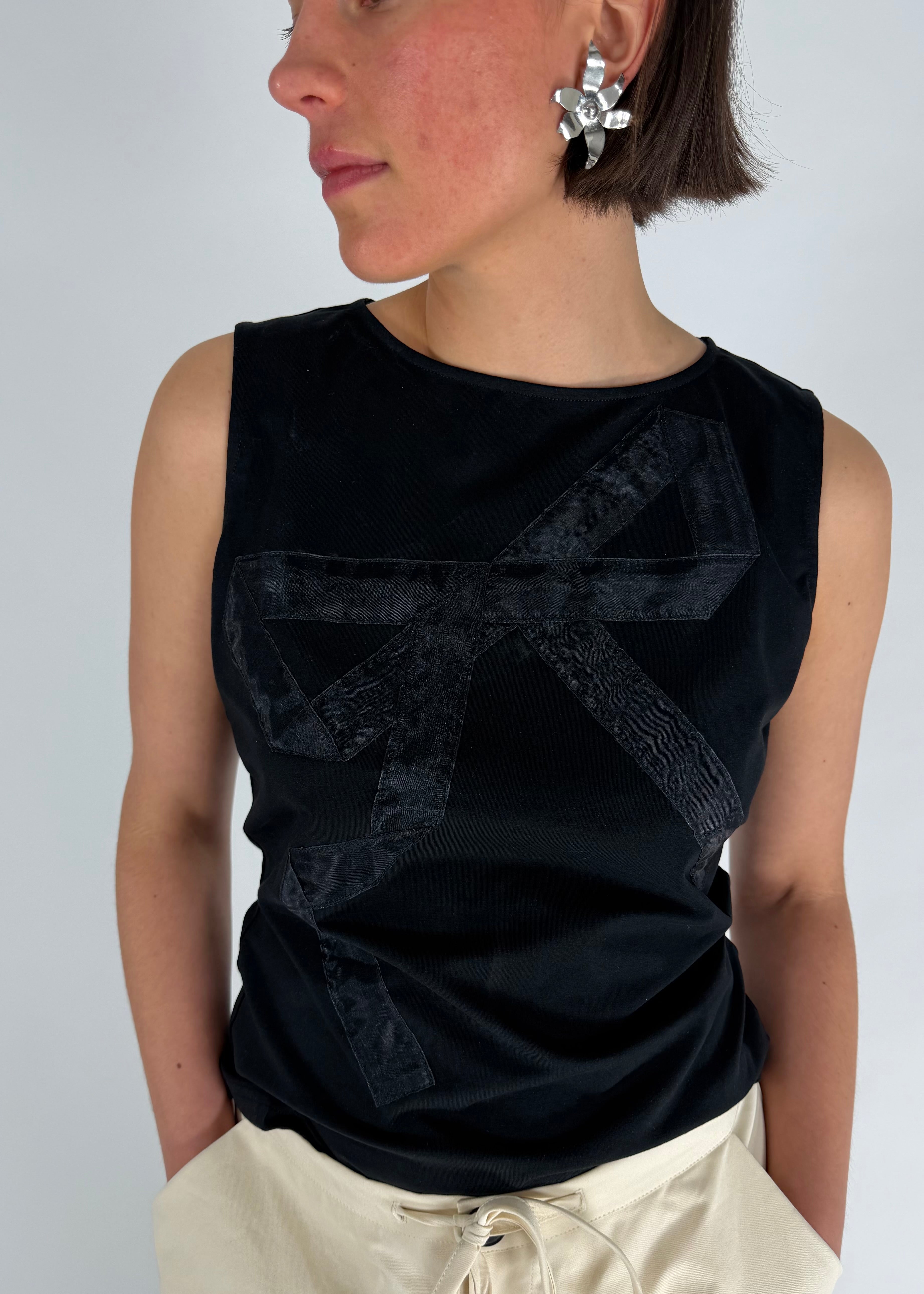 Ribbon Tank Black