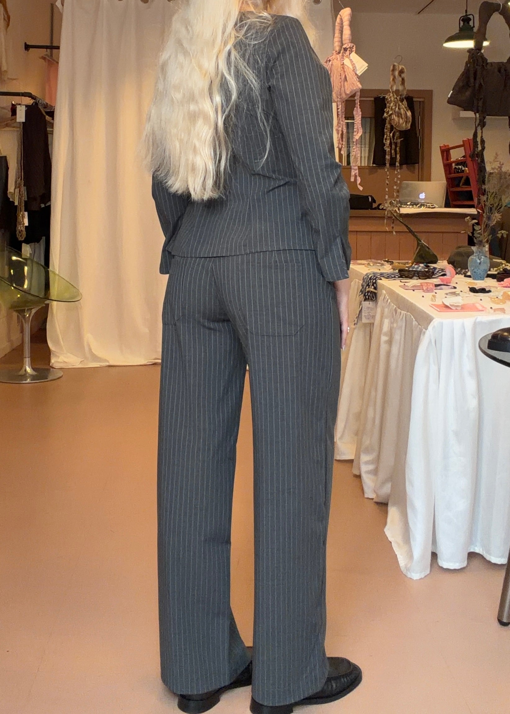 Odin Pant Ash Pinstripe
