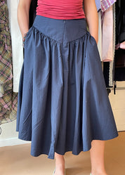 Deba Midi Skirt Midnight