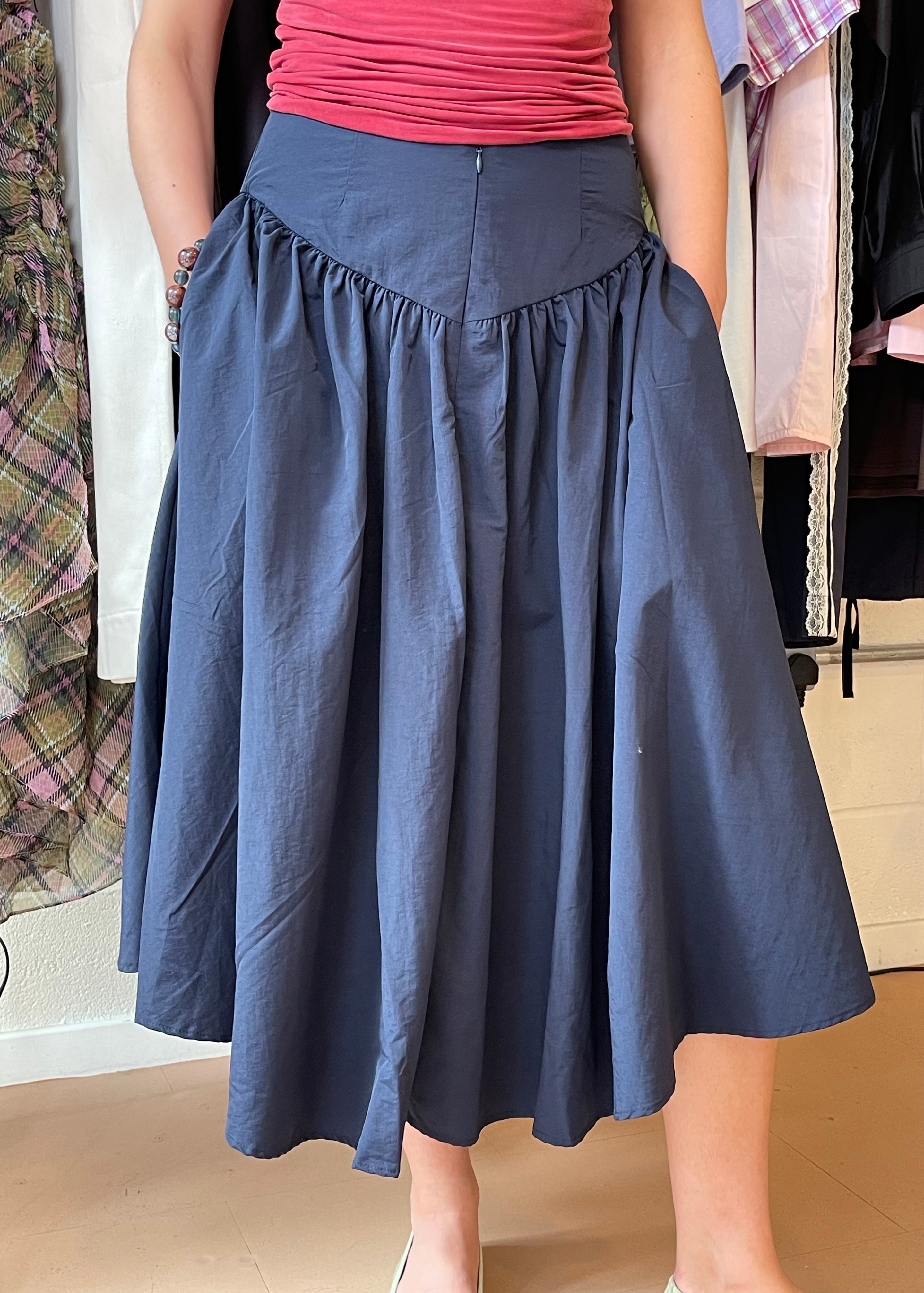 Deba Midi Skirt Midnight