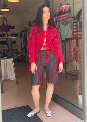 Long Espuma Shirt Cherry Red