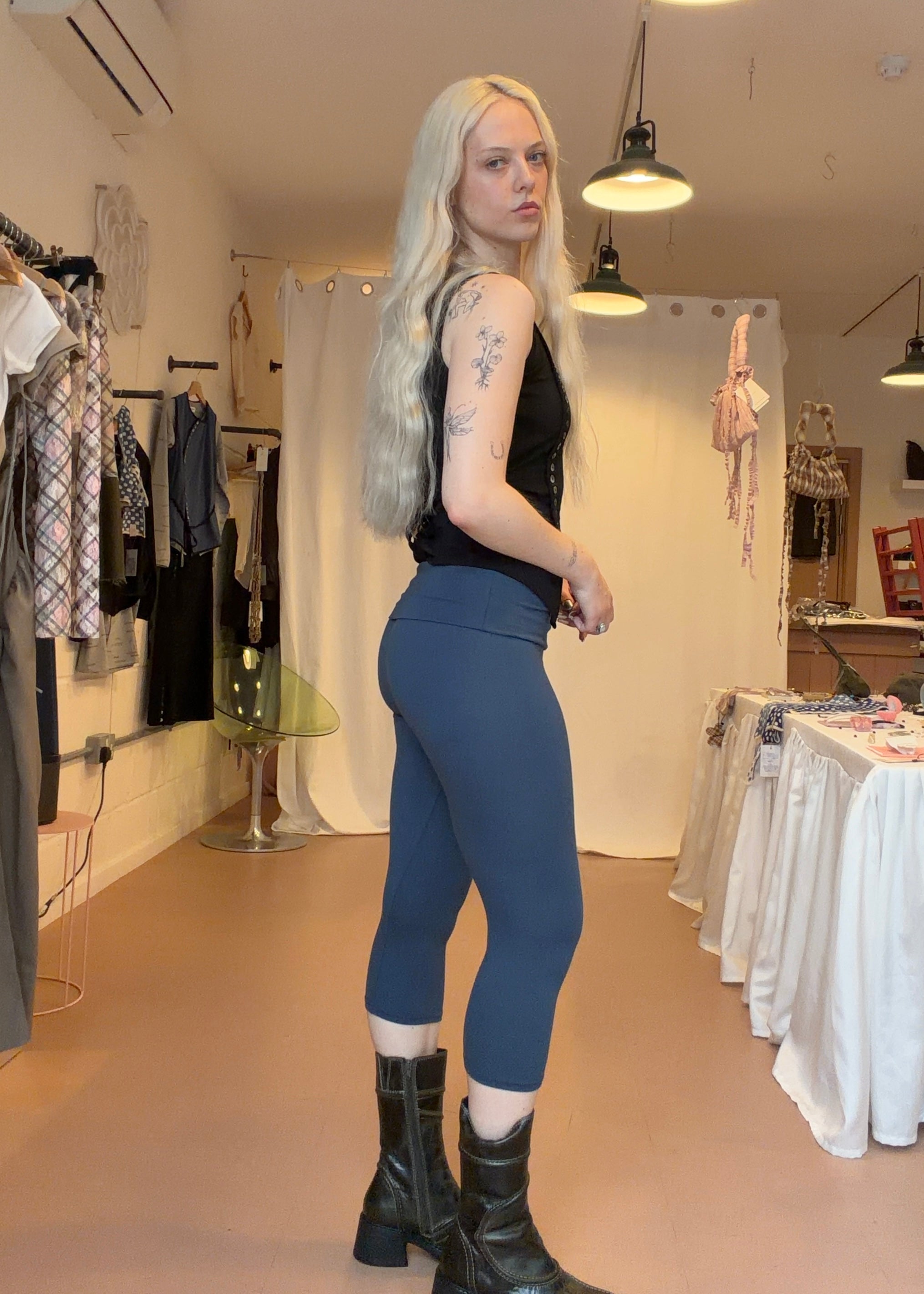 Carly Capris Denim Blue