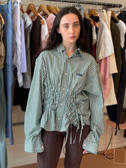 Cascade Shirt in Green Stripe