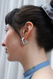 Cecelia Spiral Hoop Earrings