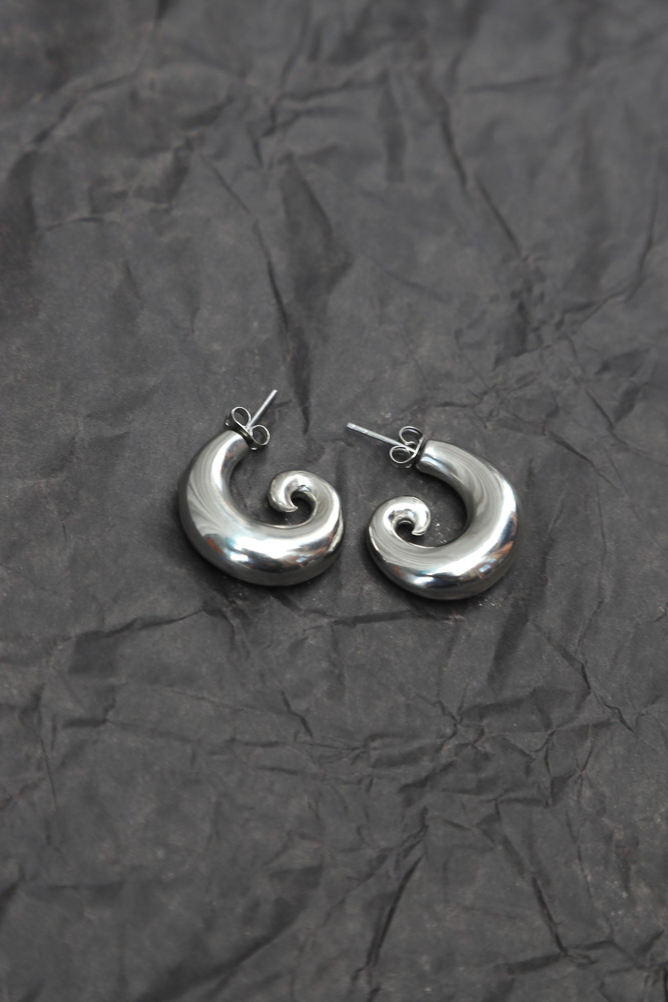 Cecelia Spiral Hoop Earrings