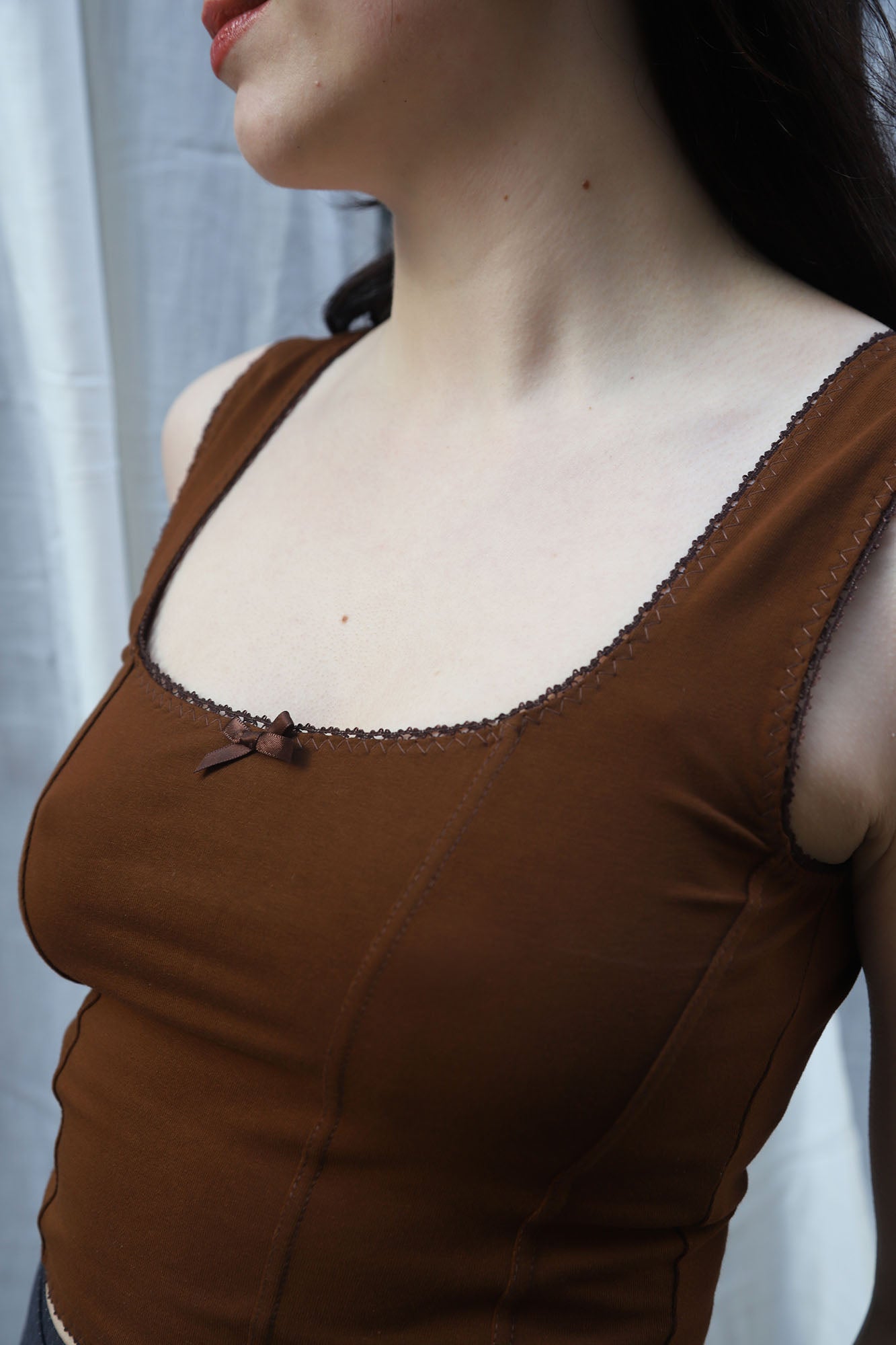 Kate Corset Vest | Hazelnut