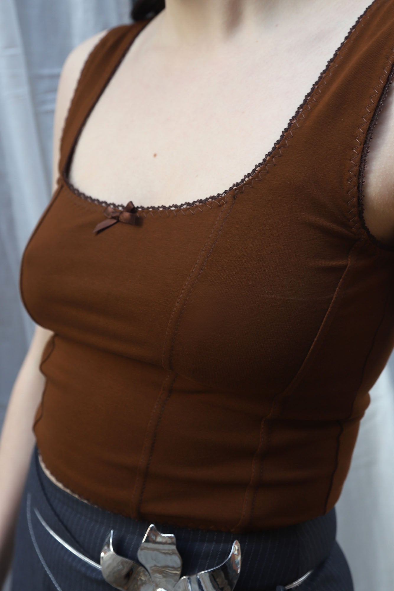 Kate Corset Vest | Hazelnut