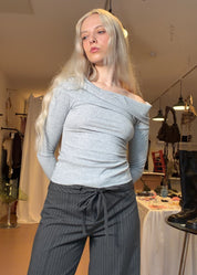 Accent Top Grey Jersey
