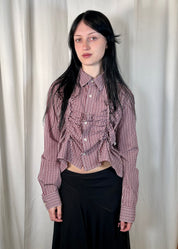 Valentines Shirt in Burgundy Plaid