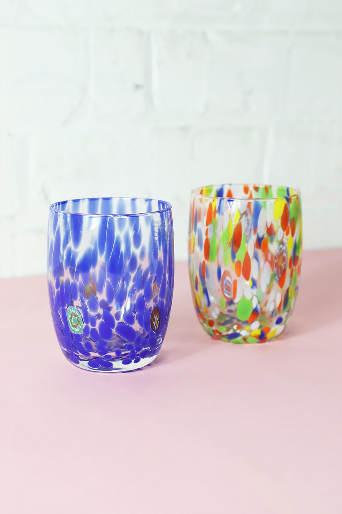 Casa Celva Round Murano Tumbler | Blue