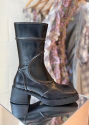 Malene Ankle Boots | Black & Brown