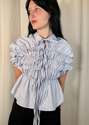 Short Espuma Shirt Blue Plaid (Short Sleeve)