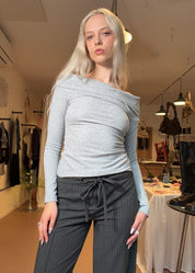 Accent Top Grey Jersey