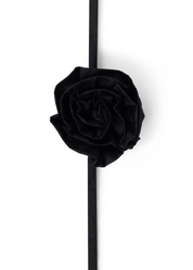 Black Rosette Tie