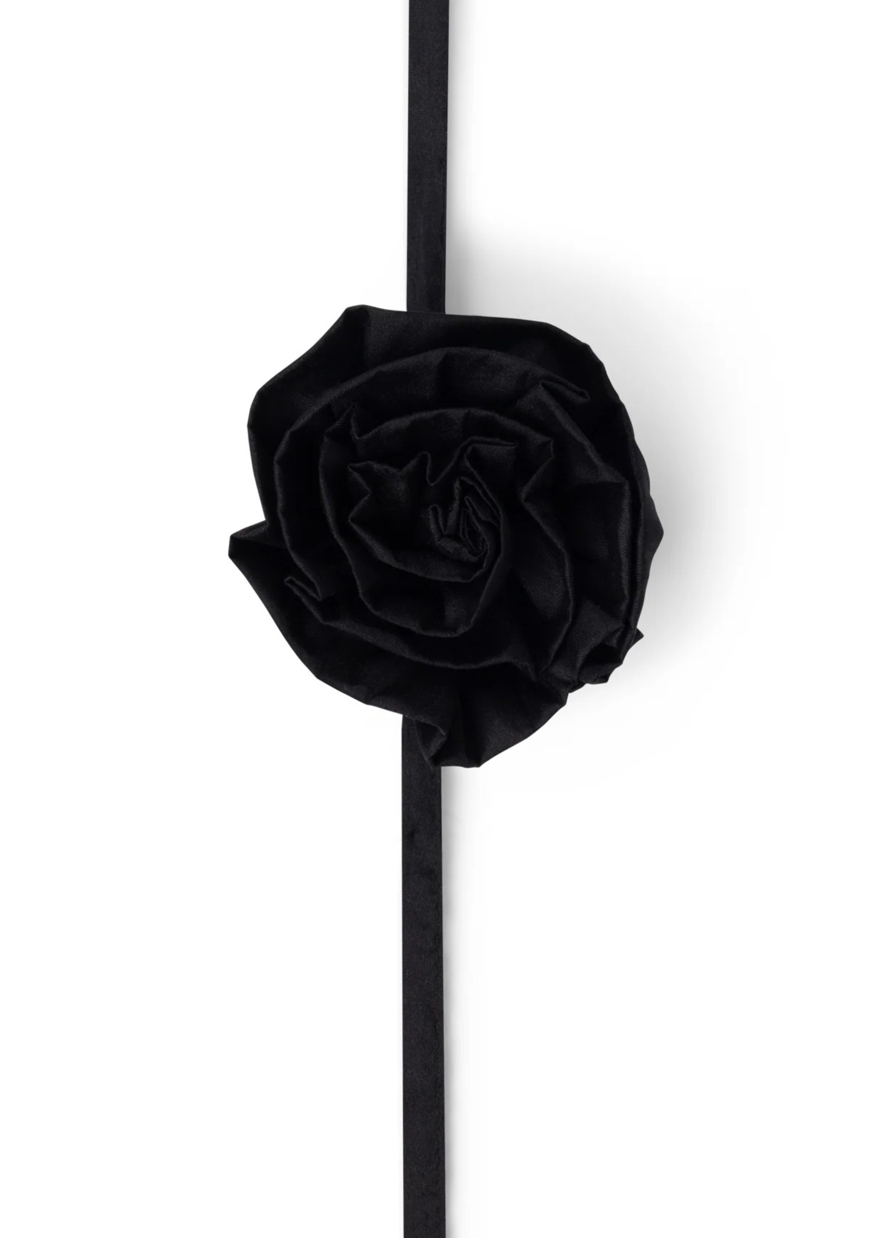 Black Rosette Tie