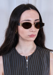 A.Kjaerbede Bella Gold Demi Sunglasses