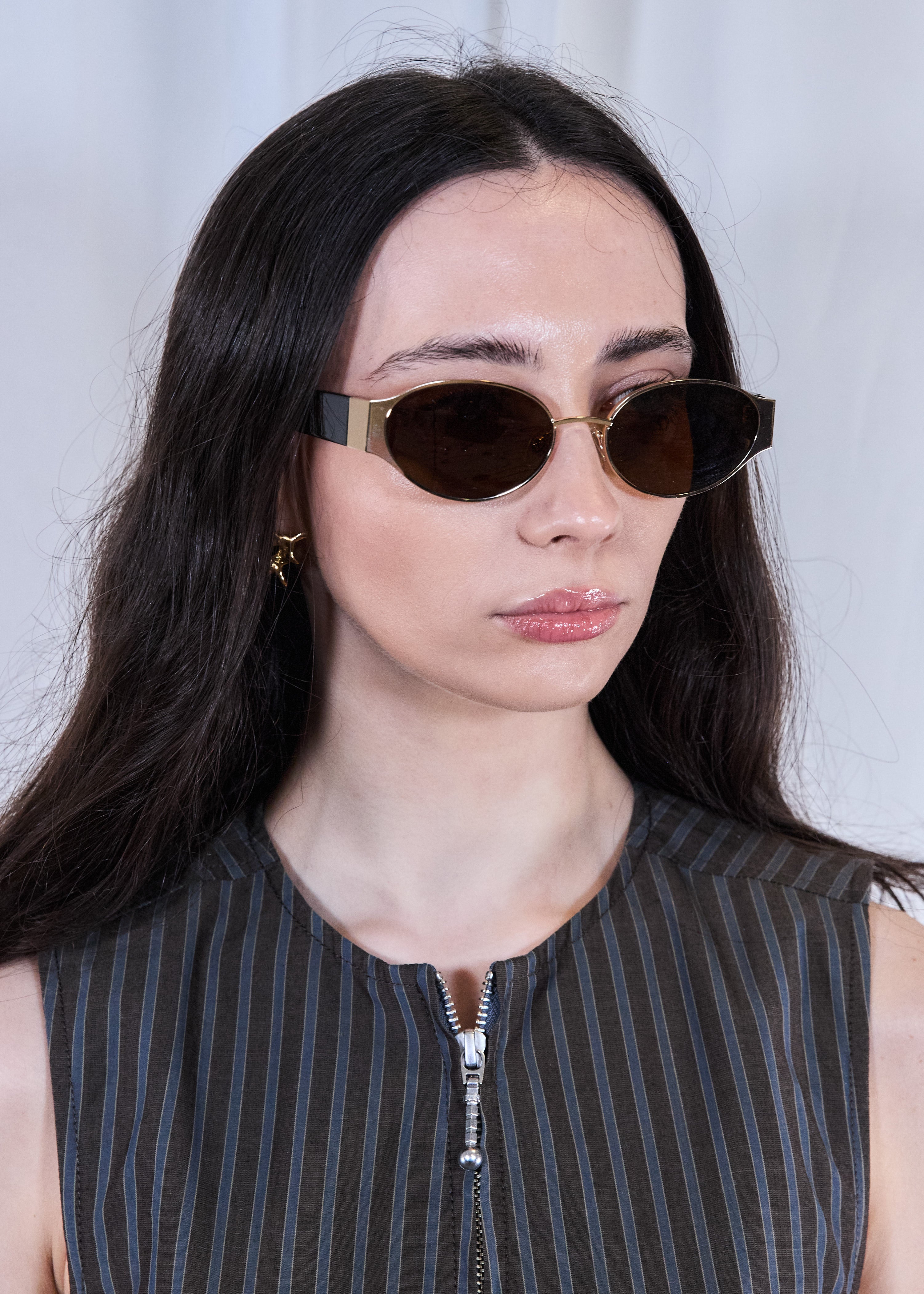A.Kjaerbede Bella Gold Demi Sunglasses
