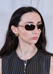 A.Kjaerbede Jack Matte Brown Sunglasses 