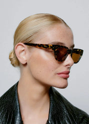 A.Kjaerbede Sunglasses Kaws Black Yellow Tortoise Model Profile 2