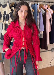 Long Espuma Shirt Cherry Red
