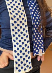 Dotty Scarf Cobalt
