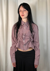 Valentines Shirt in Burgundy Plaid