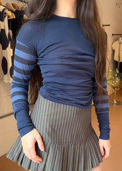 Paloma Long Sleeve Navy Stripe