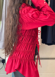 Long Espuma Shirt Cherry Red